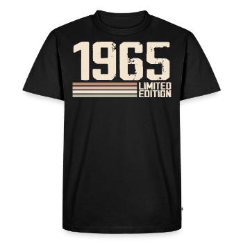 1965 Millésime 1965 Anniversaire 1965 Rétro 1965 - T-shirt Premium bio Homme - noir - Devant - Nico (187cm)