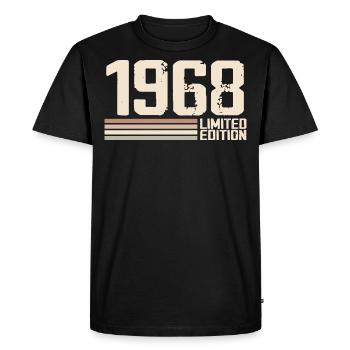 1968 Millésime 1968 Anniversaire 1968 Rétro 1968 - T-shirt Premium bio Homme - noir - Devant - Nico (187cm)