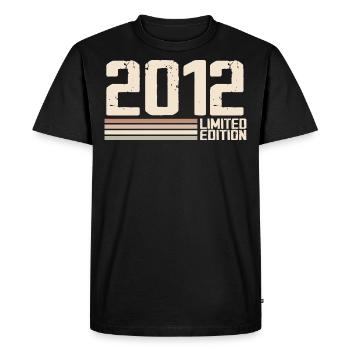 2012 Vintage 2012 Birthday 2012 Retro 2012 - Men's Premium Organic T-Shirt - black - Front - Nico (187cm)