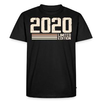 2020 Vintage 2020 Birthday 2020 Retro 2020 - Men's Premium Organic T-Shirt - black - Front - Nico (187cm)