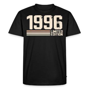 1996 Vintage 1996 Birthday 1996 Retro 1996 - Men's Premium Organic T-Shirt - black - Front - Nico (187cm)