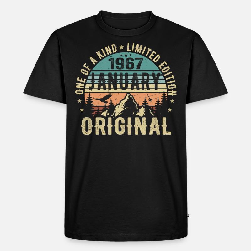Data Set 38 6 - Männer Premium Bio T-Shirt - Schwarz