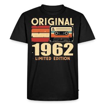Birthday 1962 - Legendary since 1962 Gift 1962 - Men's Premium Organic T-Shirt - black - Front - Nico (187cm)