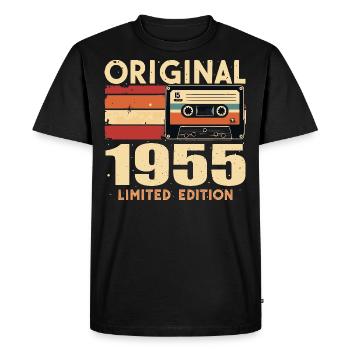 Birthday 1955 - Legendary since 1955 Gift 1955 - Men's Premium Organic T-Shirt - black - Front - Nico (187cm)