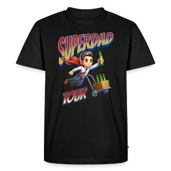 Papa Vater Vatertag Geschenk - Männer Premium Bio T-Shirt - Schwarz - Vorne - Nico (187cm)