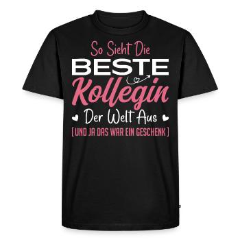 Collègue de travail Idée cadeau Meilleur collègue - T-shirt Premium bio Homme - noir - Devant - Nico (187cm)