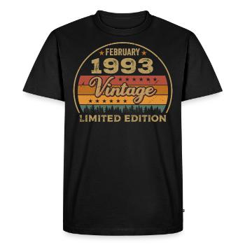 February 1993, Jubilee 1993, Legends February 1993 - Men's Premium Organic T-Shirt - black - Front - Nico (187cm)