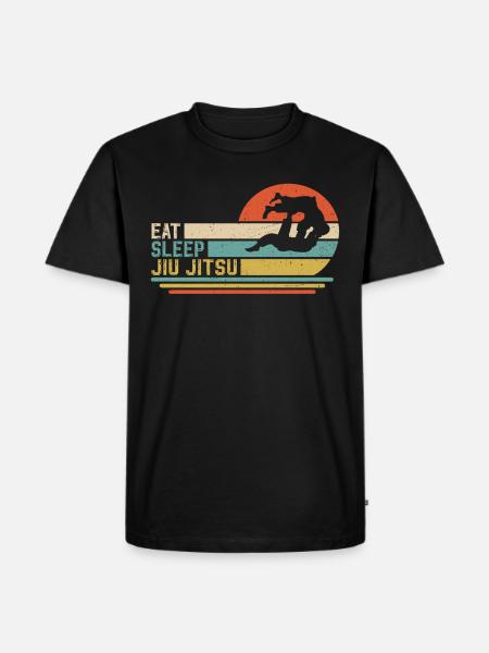 Eat Sleep Jiu Jitsu - Men's Premium Organic T-Shirt - black