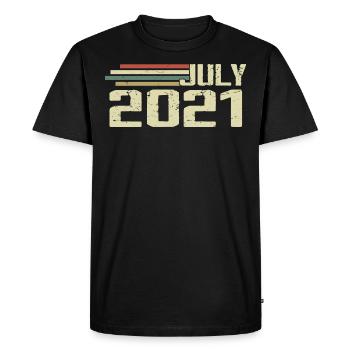 Birthday July 2021 Year 2021 July Class of 2021 - Men's Premium Organic T-Shirt - black - Front - Nico (187cm)