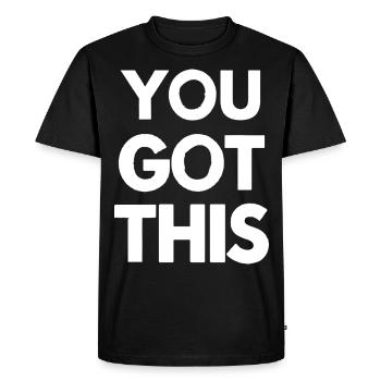 Vous l’avez - Conception audacieuse de citation en noir et blanc - T-shirt Premium bio Homme - noir - Devant - Nico (187cm)