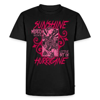 Femmes Fille Dame Force Féministe Émancipation - T-shirt Premium bio Homme - noir - Devant - Nico (187cm)
