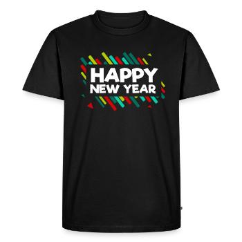 Nouvel An Joyeux Nouvel An 2020 - T-shirt Premium bio Homme - noir - Devant - Nico (187cm)