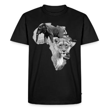 africa - Men's Premium Organic T-Shirt - black - Front - Nico (187cm)