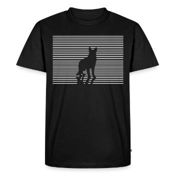 German shepherd retro gift shirt - Men's Premium Organic T-Shirt - black - Front - Nico (187cm)