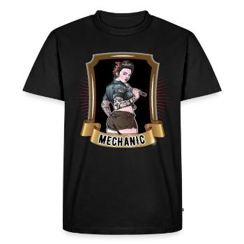 Vis mécanique - T-shirt Premium bio Homme - noir - Devant - Nico (187cm)