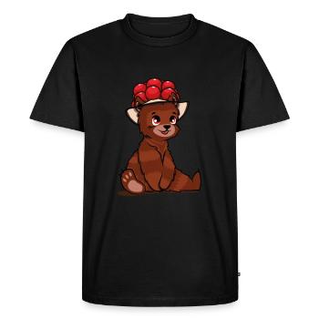 Bollenhut Forêt-Noire Ours ours ours brun - T-shirt Premium bio Homme - noir - Devant - Nico (187cm)