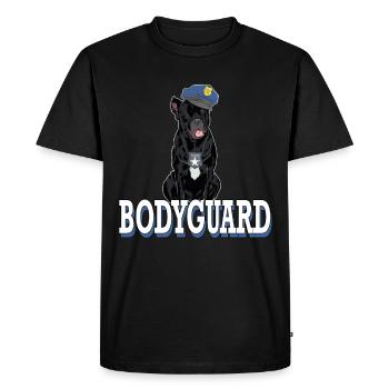 Cane Corso Bodyguard Security protection chien - T-shirt Premium bio Homme - noir - Devant - Nico (187cm)