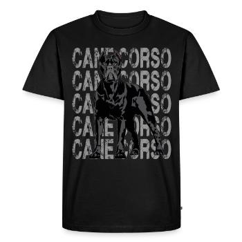Cane Corso Molosser Mastiff Italien - T-shirt Premium bio Homme - noir - Devant - Nico (187cm)