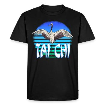T-shirt Tai Chi Art Martial Chinois - T-shirt Premium bio Homme - noir - Devant - Nico (187cm)