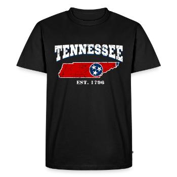 Tennessee est. 1796 - T-shirt Premium bio Homme - noir - Devant - Nico (187cm)