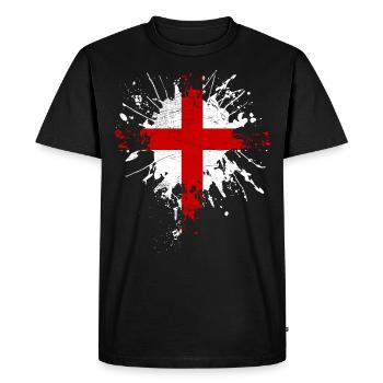 Union Jack - T-shirt Premium bio Homme - noir - Devant - Nico (187cm)