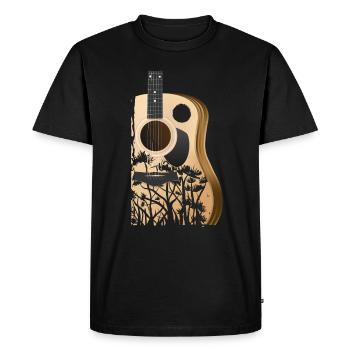 Nature Trees Akkord Musik Band Künstler - Männer Premium Bio T-Shirt - Schwarz - Vorne - Nico (187cm)