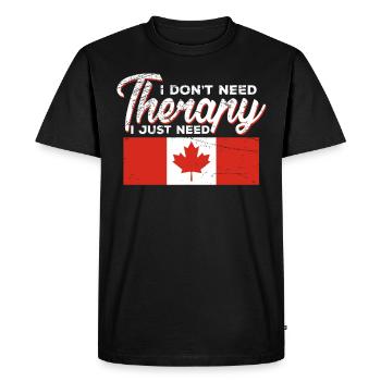 Drôle de sort pour les fans du Canada - T-shirt Premium bio Homme - noir - Devant - Nico (187cm)