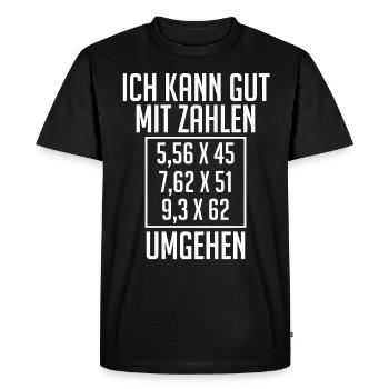 Sportschütze Schützenverein Schütze Hobbyschütze - Männer Premium Bio T-Shirt - Schwarz - Vorne - Nico (187cm)