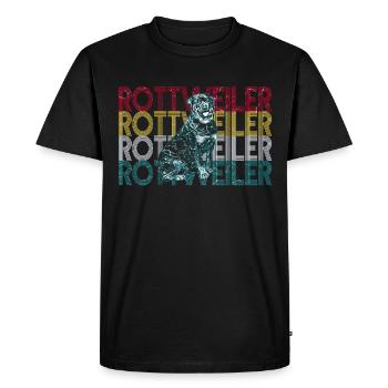 M. Rottweiler - T-shirt Premium bio Homme - noir - Devant - Nico (187cm)