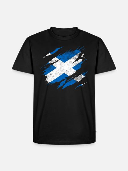 Drapeau Ecosse - T-shirt Premium bio Homme - noir