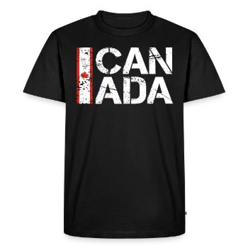 Canada - T-shirt Premium bio Homme - noir - Devant - Nico (187cm)