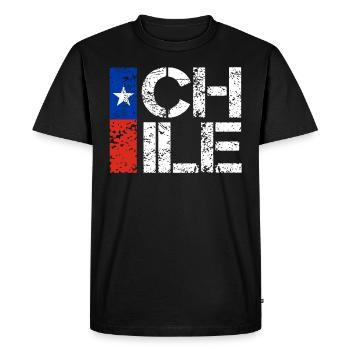 Chili - T-shirt Premium bio Homme - noir - Devant - Nico (187cm)