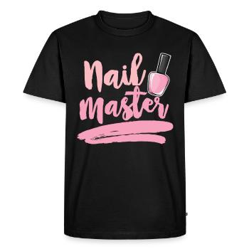 Maître des ongles - T-shirt Premium bio Homme - noir - Devant - Nico (187cm)