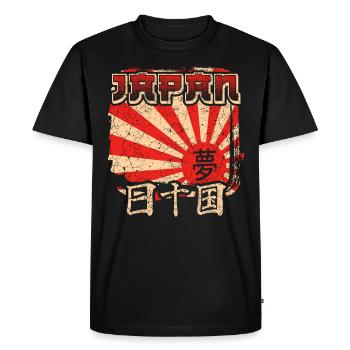 Japon - T-shirt Premium bio Homme - noir - Devant - Nico (187cm)