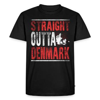 Tout droit sorti du Danemark - T-shirt Premium bio Homme - noir - Devant - Nico (187cm)