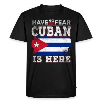 Drôle de Cubain - T-shirt Premium bio Homme - noir - Devant - Nico (187cm)