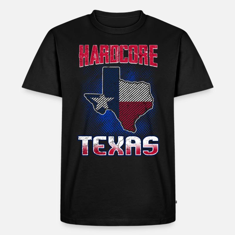 Texas - Männer Premium Bio T-Shirt - Schwarz