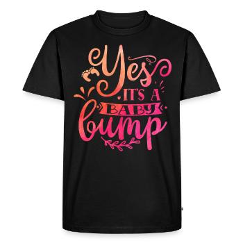 Yes it s a baby bump - T-shirt Premium bio Homme - noir - Devant - Nico (187cm)