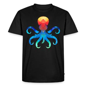 Poulpe poulpe poulpe - T-shirt Premium bio Homme - noir - Devant - Nico (187cm)