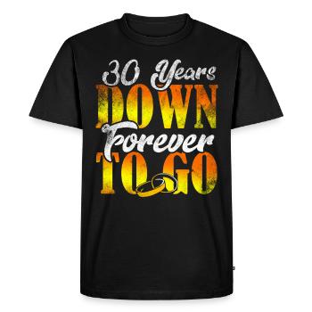 30th wedding anniversary - Men's Premium Organic T-Shirt - black - Front - Nico (187cm)
