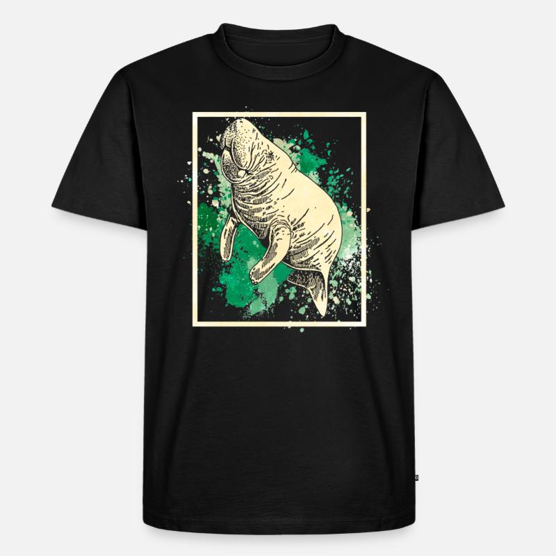 Seekuh - Männer Premium Bio T-Shirt - Schwarz