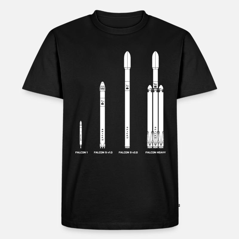 Falcon Rocket Evolution - Men's Premium Organic T-Shirt - black