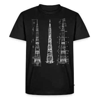 N1 Rocket Soviet Union - Men's Premium Organic T-Shirt - black - Front - Nico (187cm)