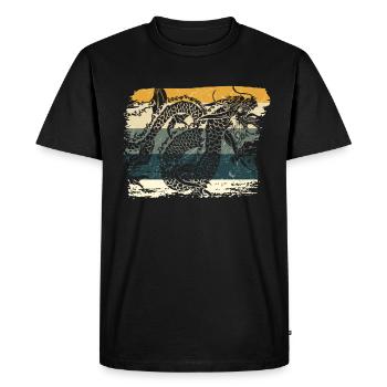 Dragon chinois - T-shirt Premium bio Homme - noir - Devant - Nico (187cm)