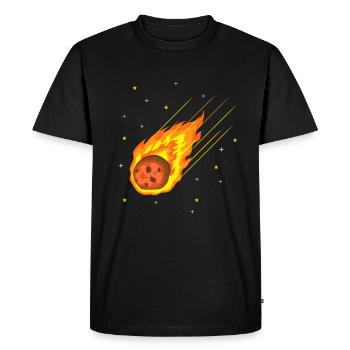 Meteorite Asteroid Comets Meteor shower - Men's Premium Organic T-Shirt - black - Front - Nico (187cm)