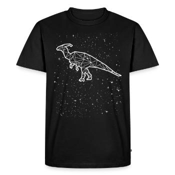 Parasaurolophus dinosaures signes du zodiaque - T-shirt Premium bio Homme - noir - Devant - Nico (187cm)