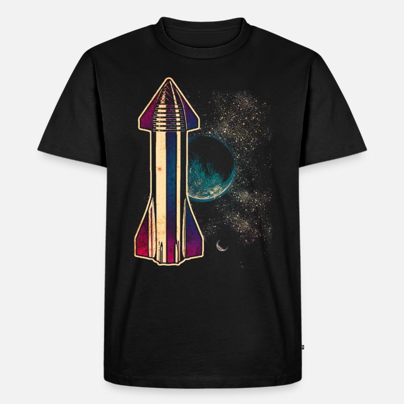 Astronave Rocket - Maglietta ecologica premium da uomo - nero
