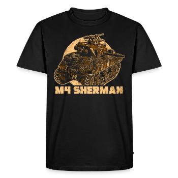 M4 Sherman Tank - Men's Premium Organic T-Shirt - black - Front - Nico (187cm)