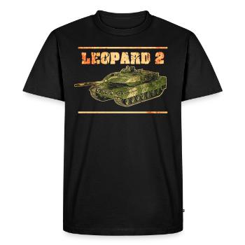Leopard 2 Panzer - T-shirt Premium bio Homme - noir - Devant - Nico (187cm)