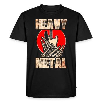 Métal lourd - T-shirt Premium bio Homme - noir - Devant - Nico (187cm)